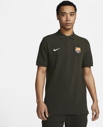 Męska Koszulka Piłkarska Polo Nike Fc Barcelona - Zieleń
