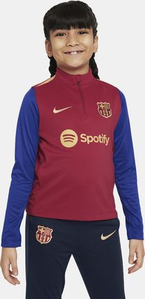Treningowa Koszulka Piłkarska Dla Małych Dzieci Nike Dri-Fit Fc Barcelona Academy Pro - Czerwony