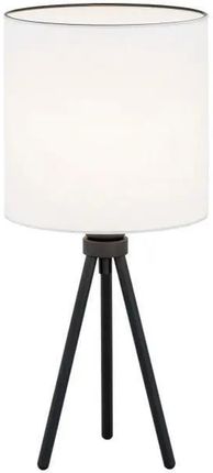 Lampa biurkowa Argon Hilary trójnóg E27 biała czarna