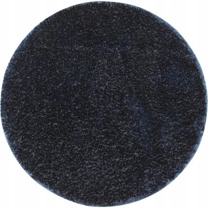 Akcila Śr. 100 Cm Dywanik Okrągły Granat Niebieski Shaggy