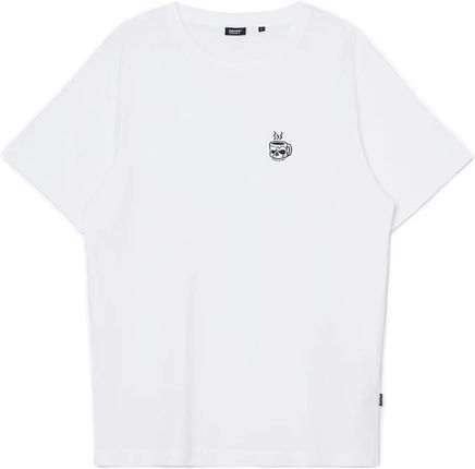 Cropp - T-shirt z haftem - Biały