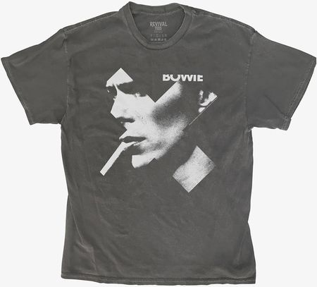 Merch Revival Tee - David Bowie Cross Smoke Unisex T-Shirt Black