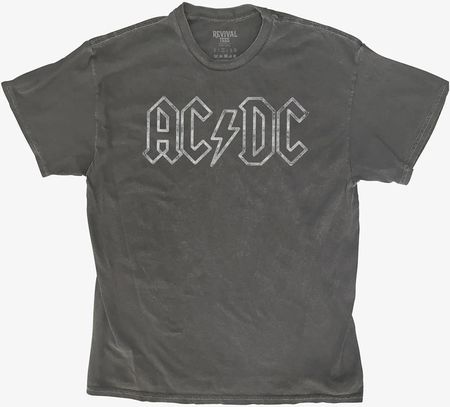 Merch Revival Tee - AC/DC Jagged Silver Logo Unisex T-Shirt Black