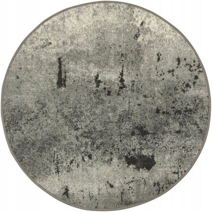 Akcila Śr. 120 Cm Okrągły Podgumowany Dywan Szary Marmur