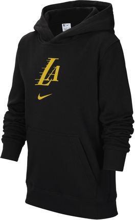Bluza Z Kapturem Dla Maluchów Nike Nba Los Angeles Lakers Club City Edition - Czerń
