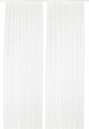 Ikea Teresia Firanki 145X250 2Szt Gładkie Biały