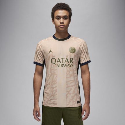 Męska Koszulka Piłkarska Authentic Jordan Dri-Fit Adv Paris Saint-Germain Match 2023/24 Wersja Czwarta - Brązowy