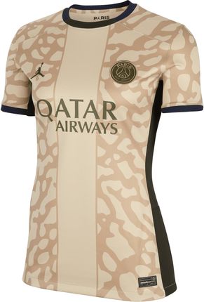 Damska Koszulka Piłkarska Jordan Dri-Fit Replica Paris Saint-Germain Stadium 2023/24 Wersja Czwarta - Brązowy