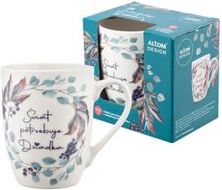 Zdjęcie Altom Design Kubek Dla Dziadka Porcelanowy New Bone China Liliowy Bez 320ml (1010032674) - Poznań