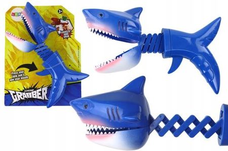Leantoys Zabawka Gryząca Chwytacz Rekin Sprężyna Niebieski