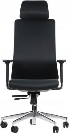 Fotel Ergonomiczny Ergont 2 Czarny Krzesło Biurowy Obrotowy Tkanina