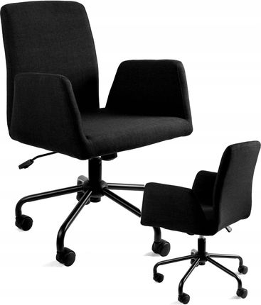 Unique Fotel Obrotowy Krzesło Biuro Bravo Czarny Do 130Kg