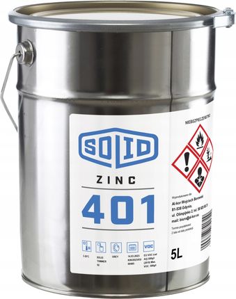 Solid Przemysłowa Zinc 401 5L Szara