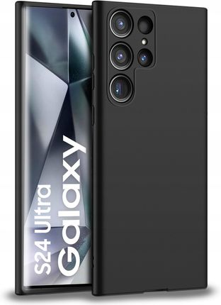 Krainagsm Etui Do Samsung Galaxy S24 Ultra Case Matt Plecki Matowe Soft Szkło 9H