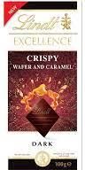 Zdjęcie Lindt Excellence Dark Crispy Wafer&Caramel Ciemna Czekolada Karmelowe Herbatniki 100g - Maków Podhalański