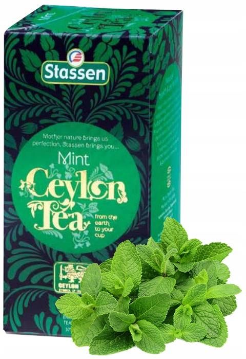 mint tea　1225 Herbata Stassen Herbata Czarna Z Miętą Mint Black Tea Ceylon