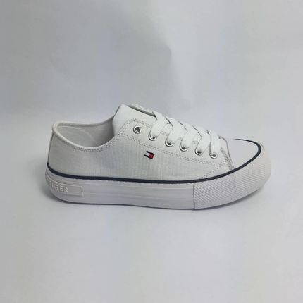 Trampki damskie Tommy Hilfiger T3A4-32118-0890100 White (39, Biały)