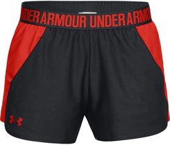Zdjęcie SPODENKI UNDER ARMOUR NEW PLAY SHORT WOMEN BLACK/RED 022 - Myszków
