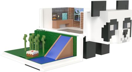 Mattel Minecraft Głowy Mobów Domek zabaw pandy + 2 minifigurki HLL25