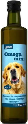 Oliwia Kaszubska Acs Omega Mix Pets Mpu Dla Psa Tłoczony Na Zimno 250ml Szkło Lniany Rydzowy Ostropest Sierść Energia