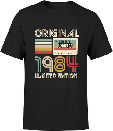 1984 edycja limitowana 40 lat Męska koszulka (S, Czarny)