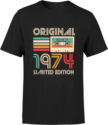 1974 edycja limitowana 50 lat Męska koszulka (S, Czarny)