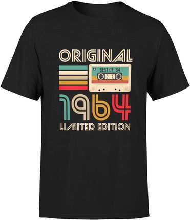 1964 edycja limitowana 60 lat Męska koszulka (S, Czarny)
