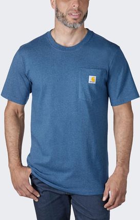 Koszulka męska T-shirt Carhartt Heavyweight Pocket K87 HF1 Deep Lagoon Heather
