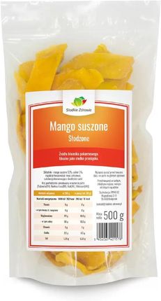 Słodkie Zdrowie Mango Suszone Słodzone 500g