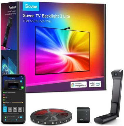 Govee TV Backlight 3 Lite Podświetlenie LED dla TV 55-65 cali RGBICW Wi-Fi+Bluetooth H6099