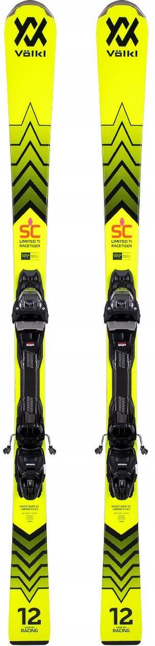 【美品】Völkl Racetiger SC 153cm スキー Volkl Racetiger SC Skis w vMotion3 12 GW Bindings 2025