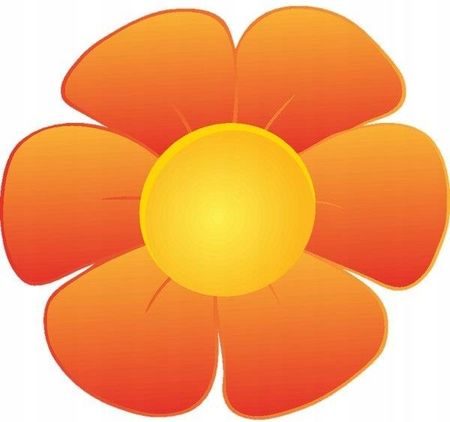 Naklejka 100X100Cm Pomarańczowy Kwiat Obrazek Dziecka Dekoracja Pokoju -  Opinie i atrakcyjne ceny na Ceneo.pl