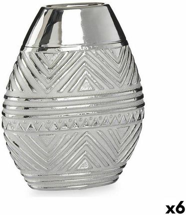 Gift Decor Wazon Szerokość Produktu Srebrzysty Ceramika 9,8 X 26,5 22 Cm 6 Sztuk (S3625953)