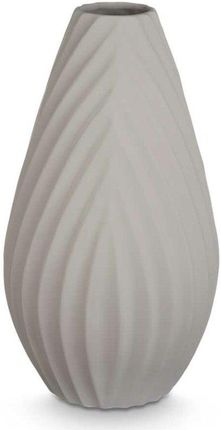 Gift Decor Wazon Paski Szary Ceramika 26 X 49 Cm (S3631159)