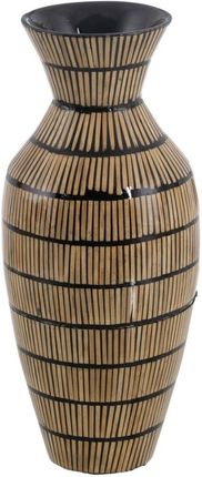 Bigbuy Home Wazon Czarny Beżowy Bambus 22 X 52 Cm (S8804581)