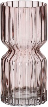Bigbuy Home Wazon Różowy Szkło 12 X 25 Cm (S8805439)