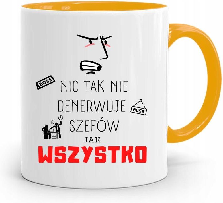 Polidraw Kubek Żółty Dla Szefa Nic Tak Nie Denerwuje 330ml Opinie I Atrakcyjne Ceny Na Ceneopl