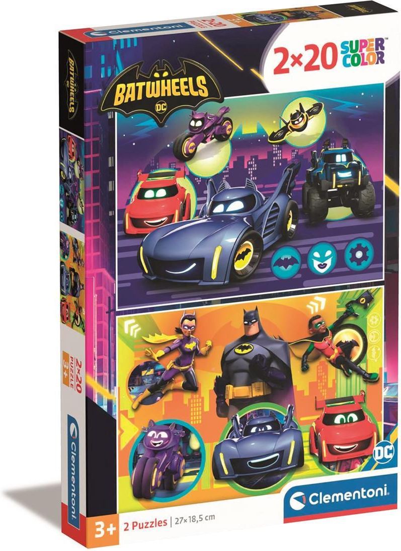 Clementoni Puzzle Super Kolor Batwheels 2W1 - Ceny i opinie - Ceneo.pl