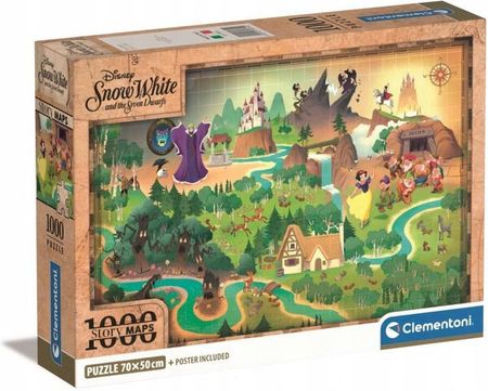 Clementoni Puzzle 1000El. Compact Story Maps Snow White