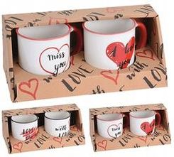 Koopman Kpl. kubków 200 ml Love U 2 szt. mix wzorów