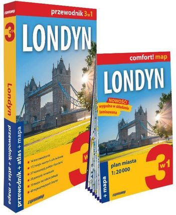 Londyn 3w1: przewodnik + atlas + mapa