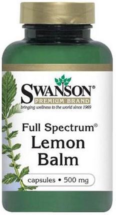 Swanson Lemon Balm 500mg 60 kaps.