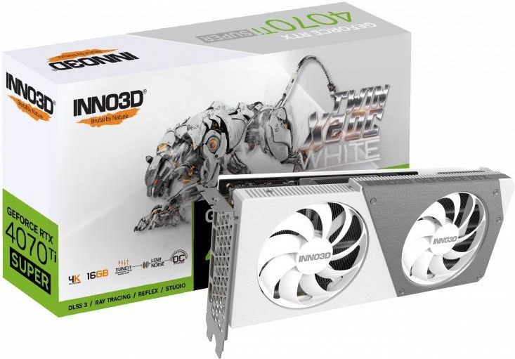 NVIDIA GeForce RTX 4070 Ti Super 白 VGA Asus GeForce® RTX 4070 Ti Super 16GB TUF Gaming White OC