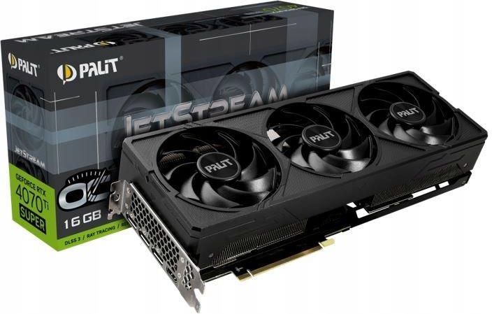 中古PALIT GEFORCE RTX 4070 SUPER 12GB Palit GeForce RTX 4070 Super JetStream OC 12GB GDDR6X - Karty