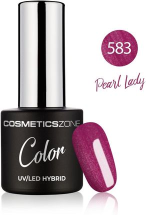 Cosmetics Zone Lakier hybrydowy ciemny różowy perłowy 7ml - Pearl Lady 583