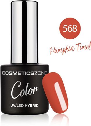 Cosmetics Zone Lakier hybrydowy ciemny pomarańczowy 7ml - Pumpkin Time! 568