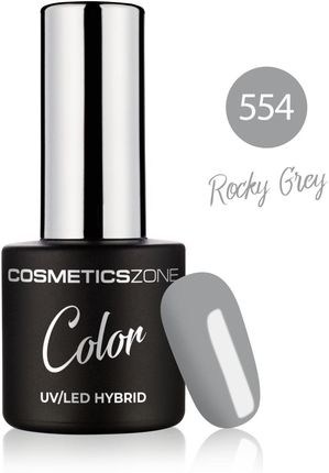Cosmetics Zone Lakier hybrydowy szary 7ml - Rocky Grey 554
