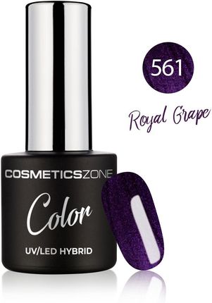 Cosmetics Zone Lakier hybrydowy fioletowy metaliczny 7ml - Royal Grape 561