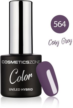 Cosmetics Zone Lakier hybrydowy szary fiolet 7ml - Cozy Grey 564