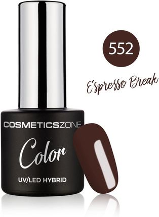 Cosmetics Zone Lakier hybrydowy ciemny brązowy 7ml - Espresso Break 552